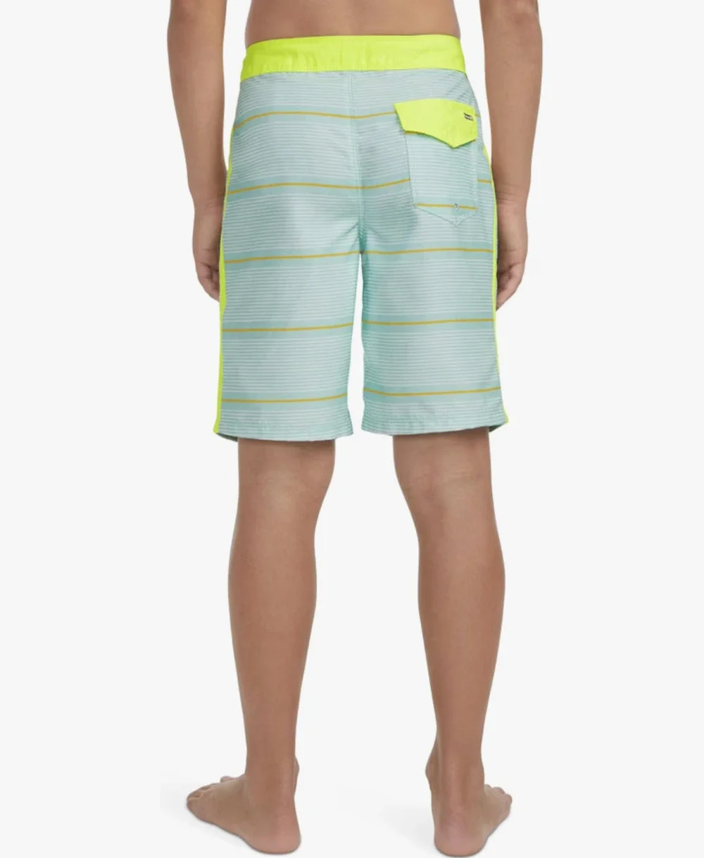 Hurley Boys Swim Trunks Size 18 Shoreline Stretch Striped Board Shorts NWT